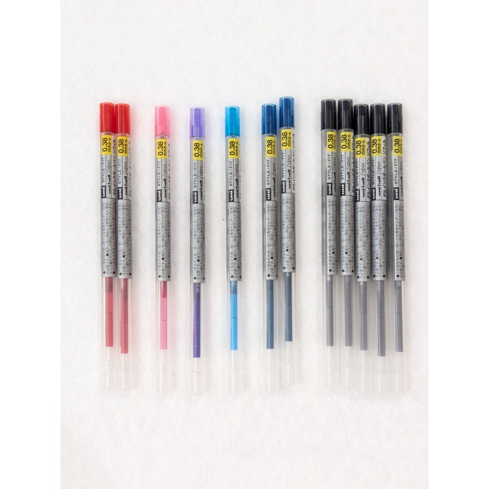 Uni Style Fit 0.38 mm Ballpoint Pen Ink Refill Variety (Lot of 12) UMR-109-38 - Picture 4 of 6